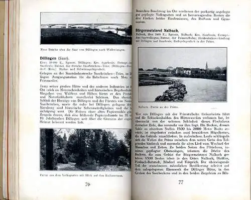 Rhein Pfalz Saar Mosel Nahe Eifel Westrich Hunsrück Reiseführer Wanderbuch 1930