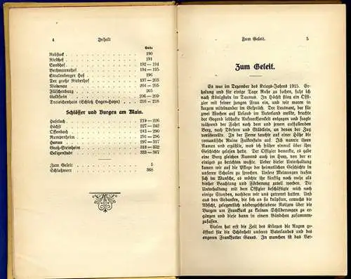 Hessen Frankfurt Main Offenbach Mittelalter Burgen Höfe Geschichte Buch 1916