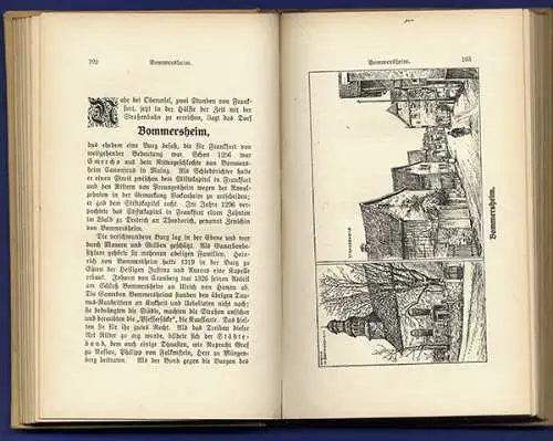 Hessen Frankfurt Main Offenbach Mittelalter Burgen Höfe Geschichte Buch 1916