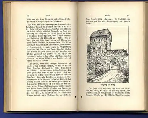 Hessen Frankfurt Main Offenbach Mittelalter Burgen Höfe Geschichte Buch 1916