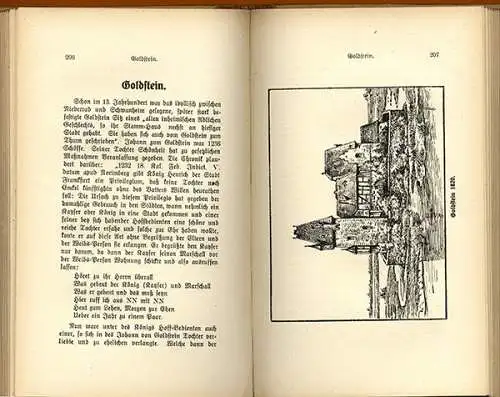 Hessen Frankfurt Main Offenbach Mittelalter Burgen Höfe Geschichte Buch 1916