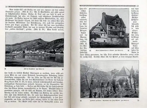 Thüringen Saale Erfurt Gera Jena Suhl Volkskunde Heimatbuch 1923