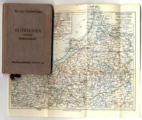 Ostsee Ostpreußen Danzig Memel Allenstein Königsberg Meyers Reiseführer 1934