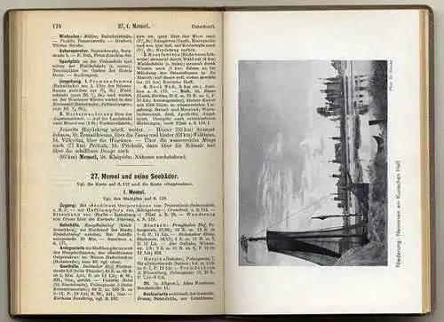 Ostsee Ostpreußen Danzig Memel Allenstein Königsberg Meyers Reiseführer 1934