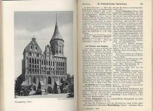 Ostsee Ostpreußen Danzig Memel Allenstein Königsberg Meyers Reiseführer 1934