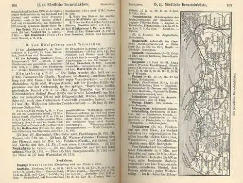 Ostsee Ostpreußen Danzig Memel Allenstein Königsberg Meyers Reiseführer 1934