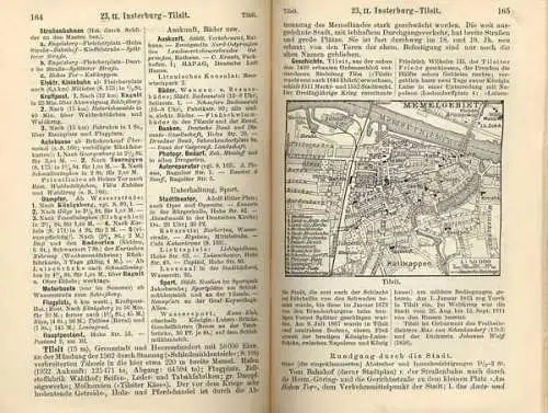 Ostsee Ostpreußen Danzig Memel Allenstein Königsberg Meyers Reiseführer 1934