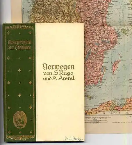 Europa Norwegen Geografie Geschichte Kultur Erdkunde Buch 1926