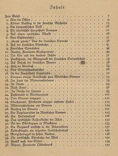 Skandinavien Finnland Geografie Landschaft Kultur Geschichte Reise Buch 1942