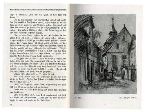 Hessen Heimat Hessische Künstler und Dichter Ubbelohde Kunst Grafik Buch 1917