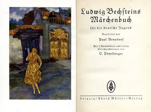 Deutschland Literatur Romantik Ludwig Bechstein illustriertes Märchenbuch 1935