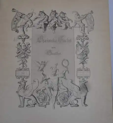 Literatur Goethe Fabel Reineke Fuchs illustriert von Kaulbach Prachtband 1935