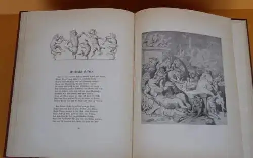 Literatur Goethe Fabel Reineke Fuchs illustriert von Kaulbach Prachtband 1935