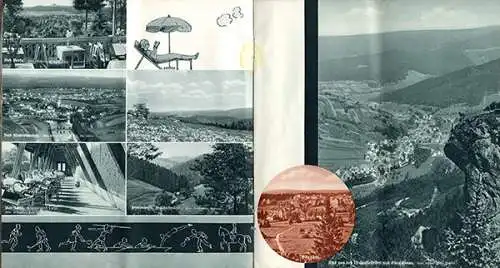 Thüringen Urlaub Landschaft Burgen Städte Volkskunst Tourismus Werbeheft 1937