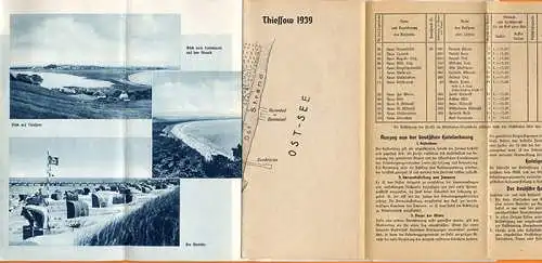 Ostsee Insel Rügen Seebad Thiessow Geschichte Wohnungsliste Werbeheft 1939