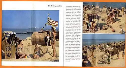 Nordsee Bad Cuxhaven Geschichte Strand Urlaub Werbeheft 1955