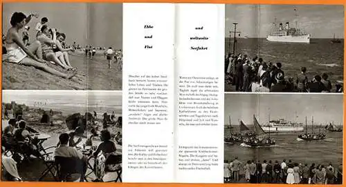 Nordsee Bad Cuxhaven Geschichte Strand Urlaub Werbeheft 1955