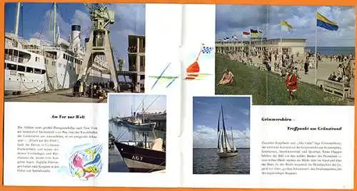 Nordsee Bad Cuxhaven Geschichte Strand Urlaub Werbeheft 1955
