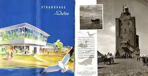Nordsee Bad Cuxhaven Geschichte Strand Urlaub Werbeheft 1955
