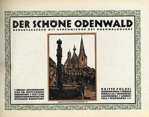 Hessen Odenwald Club Darmstadt Heidelberg Ried Kunst Grafik Hefte 4 Bände 1925