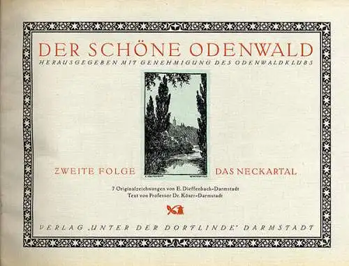 Hessen Odenwald Club Darmstadt Heidelberg Ried Kunst Grafik Hefte 4 Bände 1925