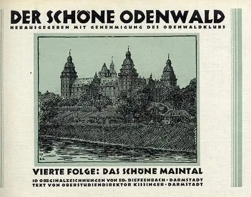 Hessen Odenwald Club Darmstadt Heidelberg Ried Kunst Grafik Hefte 4 Bände 1925