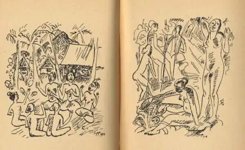 Malerei Expressionismus Max Pechstein Palau Zeichnungen Ausstellung Katalog 1947