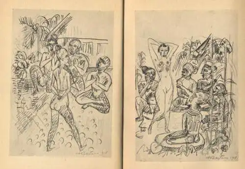 Malerei Expressionismus Max Pechstein Palau Zeichnungen Ausstellung Katalog 1947