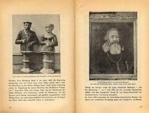 Hessen Ronneburg bei Büdingen Geschichte Chronik Mittelalter Buch 1954