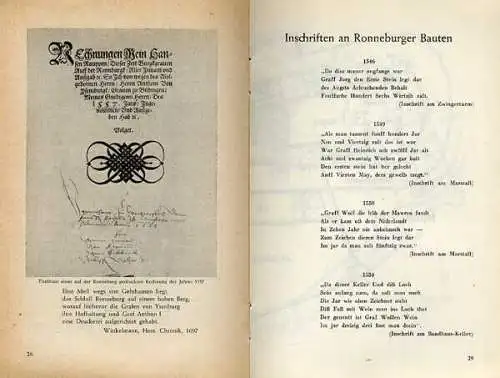 Hessen Ronneburg bei Büdingen Geschichte Chronik Mittelalter Buch 1954