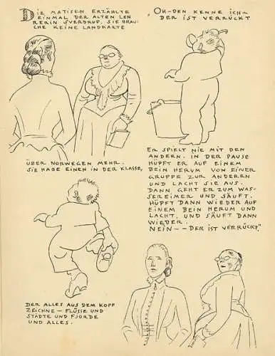 Kunst Grafik Satire Simplicissimus Olaf Gulbransson Bilderbuch Geschichten 1934