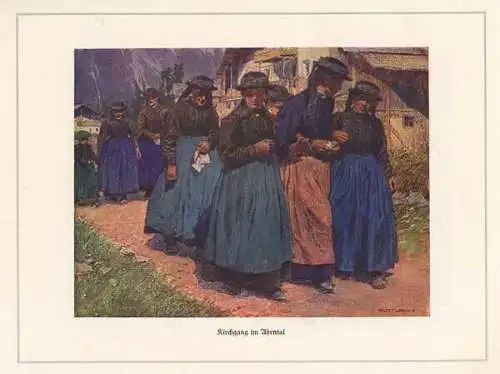 Österreich Kunst Malerei Alpen Bergsteigen Gustav Jahn Gedenkbuch 1927