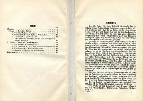 Hessen Main Kinzig Gelnhausen Kirchen Stadt Architektur Geschichte Buch 1912