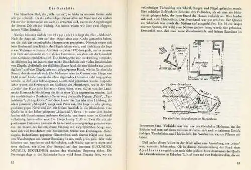 Hessen Odenwald Archäologie Geschichte Römer Siedlungen Limes Kastell 1967