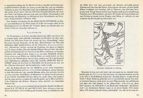 Hessen Odenwald Archäologie Geschichte Römer Siedlungen Limes Kastell 1967