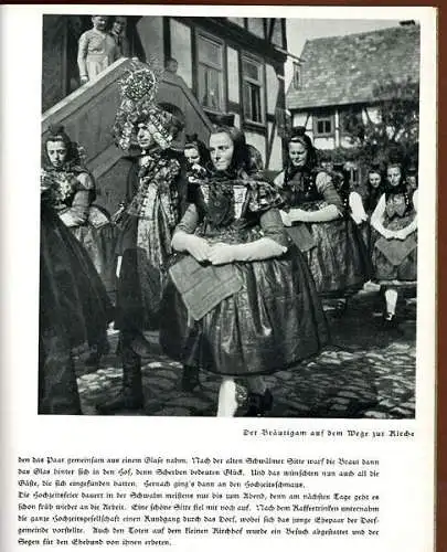 Hessen Schwalm Bauern Trachten Foto Bildband Heimat Buch 1930