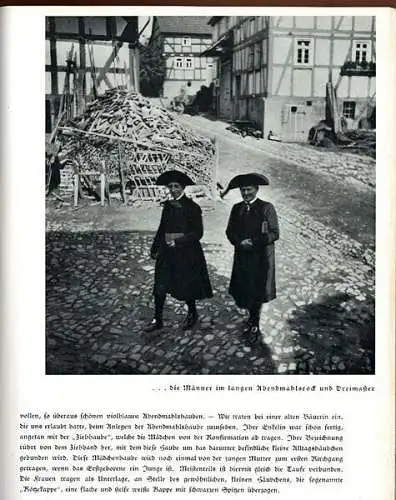 Hessen Schwalm Bauern Trachten Foto Bildband Heimat Buch 1930