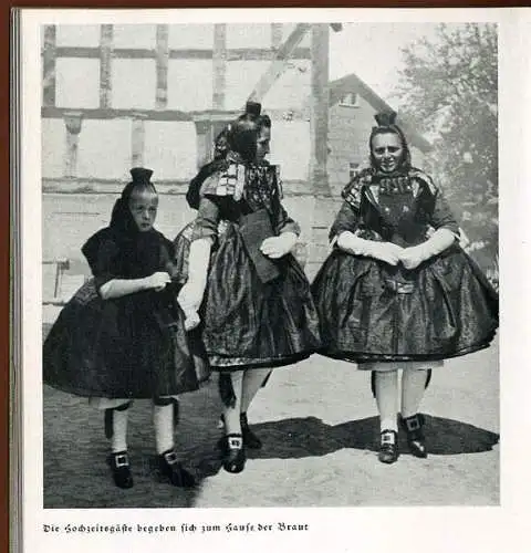 Hessen Schwalm Bauern Trachten Foto Bildband Heimat Buch 1930