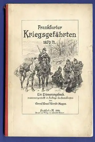 Hessen Frankfurt Deutsch Französischer Krieg 1870 Verzeichnis Soldaten Offiziere
