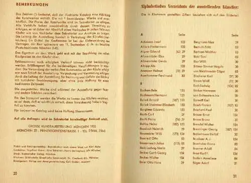 Bayern München Malerei Plastik Haus der Kunst Ausstellung Katalog 1955