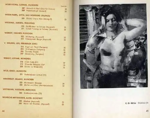 Bayern München Malerei Plastik Haus der Kunst Ausstellung Katalog 1955