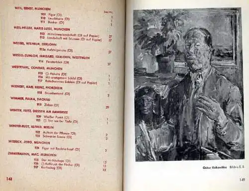Bayern München Malerei Plastik Haus der Kunst Ausstellung Katalog 1955
