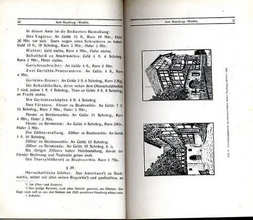 Thüringen Eichsfeld Worbis Harburg das Kur Mainzer Jurisdiktional Buch 1675