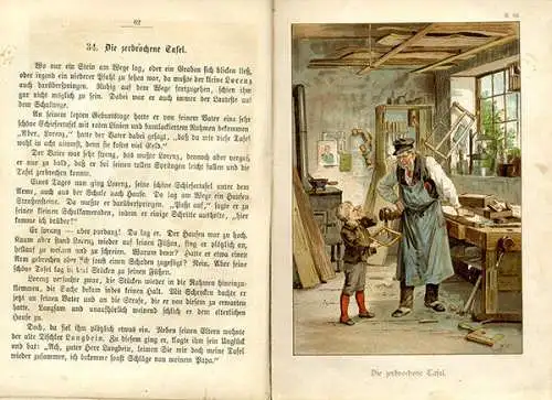 Deutsches Reich Schule Geschichten für Kinder illustriertes Lesebuch 1905