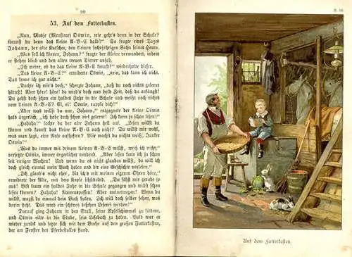 Deutsches Reich Schule Geschichten für Kinder illustriertes Lesebuch 1905
