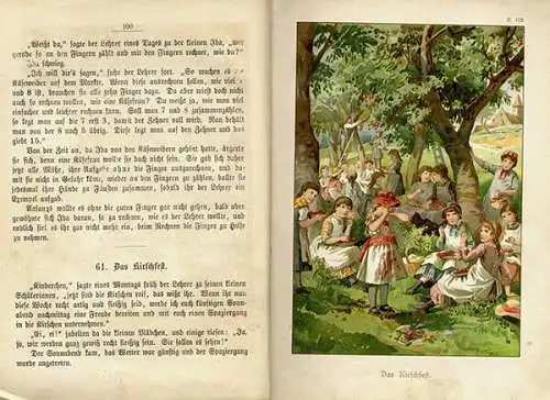 Deutsches Reich Schule Geschichten für Kinder illustriertes Lesebuch 1905