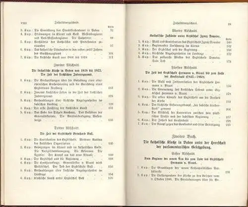 Großherzogtum Baden Kulturkampf Politik Katholische Kirche Geschichte Buch 1908
