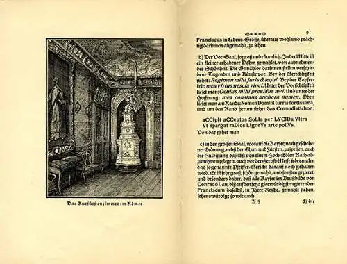 Hessen Frankfurt Main Stadt Geschichte Denkmal Sehenswürdigkeiten Buch 1749