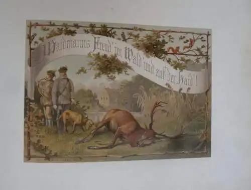 Deutschland Waidwerk Jagd Tier Bilder von Carl Friedrich Deiker Prachtband 1876