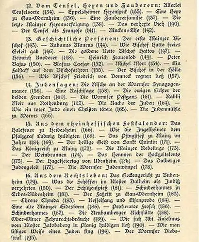 Rhein Hessen Ried Mainz Worms Heimat Geschichte Volkskunde Sagen 2 Bände 1924